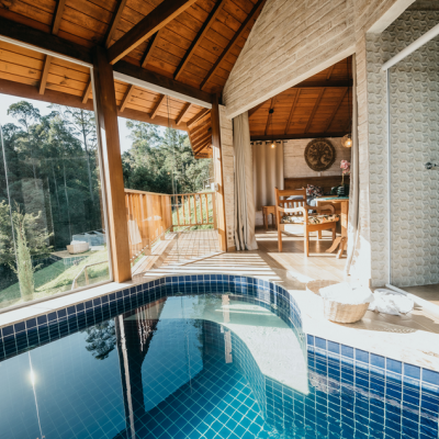 Chale Deluxe Cabana Garden10