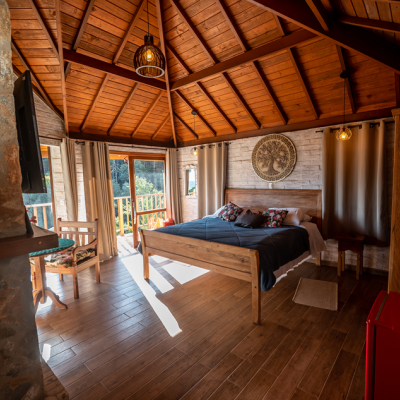 Chale Deluxe Cabana Garden12